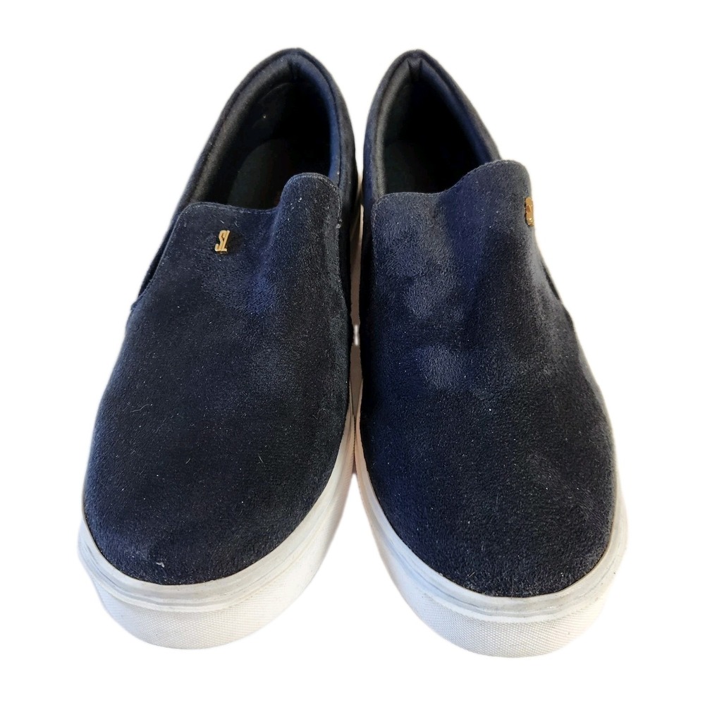 Santa Lolla Black Suede Loafers Size 10 Womens‎ Slip On Minimalist Comfort Shoe